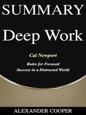 cover image of Summary of Deep Work